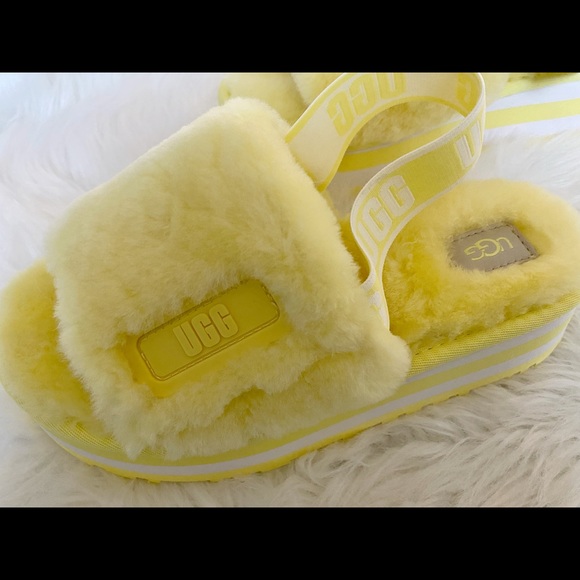 SOLD💕UGG WOMEN'S DISCO SLIDE FLUFF YEAH Slippers - Picture 4 of 6